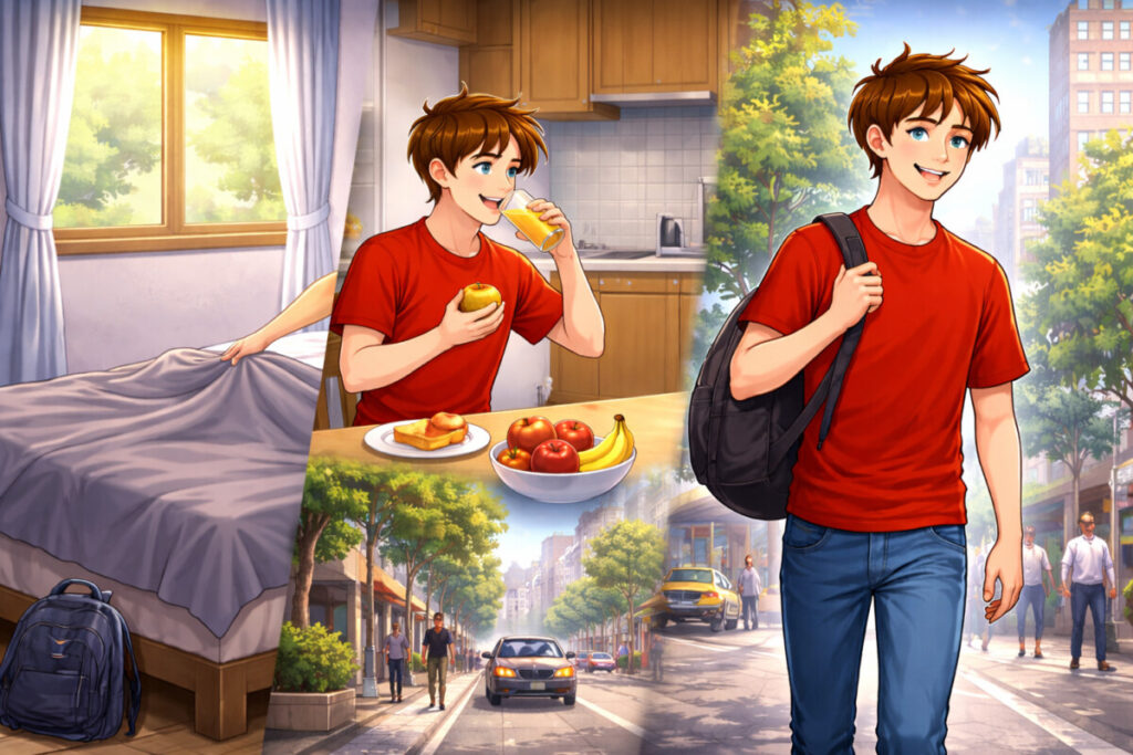 Aula 19: A Simple Day – Inglês para Iniciantes com Texto, Áudio e Vídeo