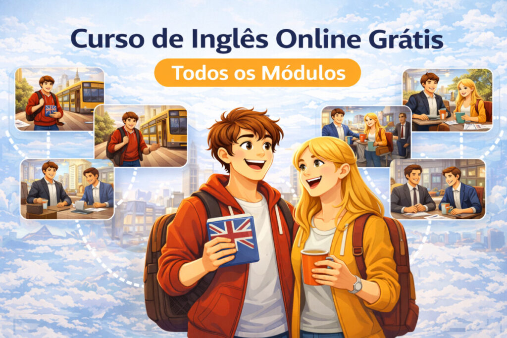 Curso de Inglês Online Grátis - Todos os Módulos