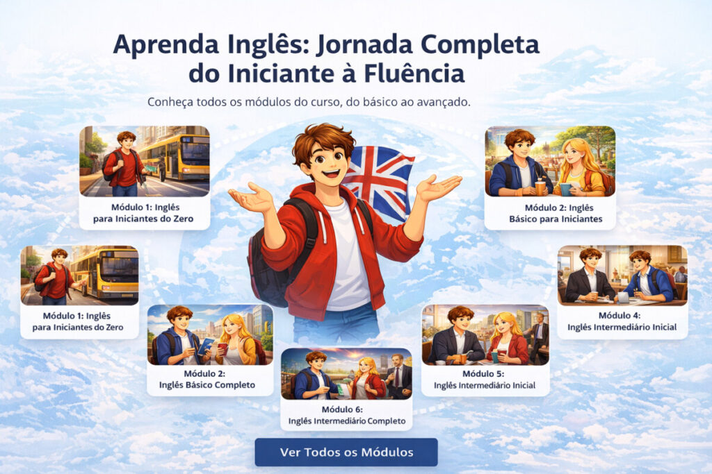 Curso de Inglês Online Grátis - Todos os Módulos